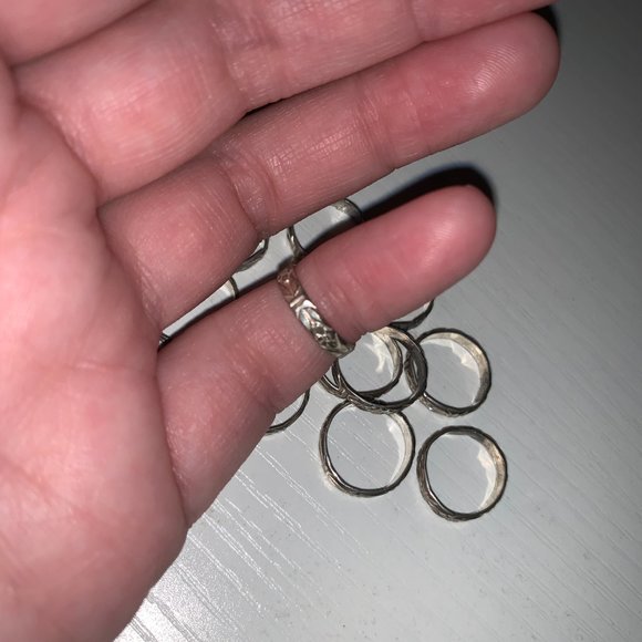 3/4 3mm Sterling Silver Floral Ring - Picture 4 of 14